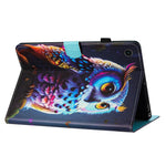 Lenovo Tab M10 Plus-fodral Mönstertryck PU-läder Stötsäkert Surfplatta Stativfodral