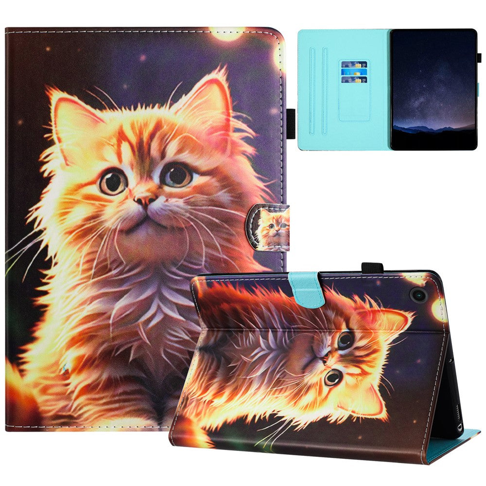 For Lenovo Tab M10 Plus (3Rd Gen) / Xiaoxin Pad 2022 10.6 Inch PU Leather Case Tablet Stand Cover with Card Slots