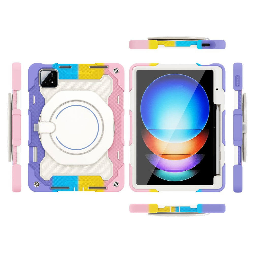 For Xiaomi Pad 6S Pro 12.4 Anti-Drop Tablet Case PC+Silicone Cover with Kickstand
