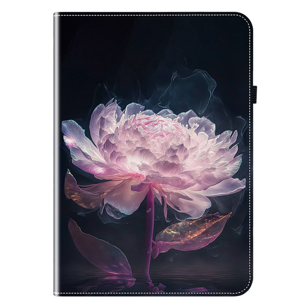 Lenovo Tab P12-fodral Mönstertryck Kortplatser Surfplatta Skal med Hopfällbart Stativ