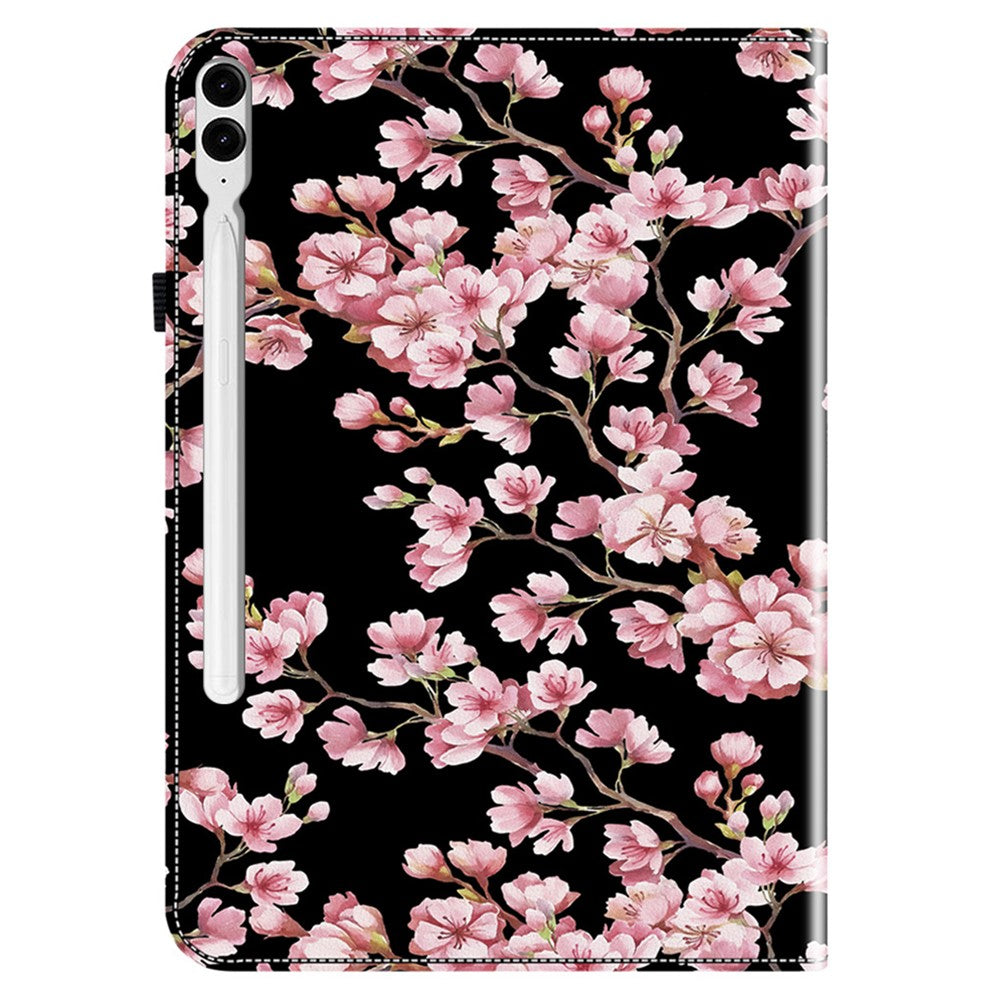 Til Samsung Galaxy Tab S10+ / S9+ / Tab S9 FE+ Cover Flip-mønster Udskrivning Kortfags Tabletcover
