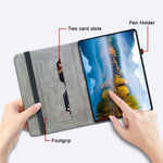 Til Samsung Galaxy Tab S10+ / S9+ / Tab S9 FE+ Cover Flip-mønster Udskrivning Kortfags Tabletcover