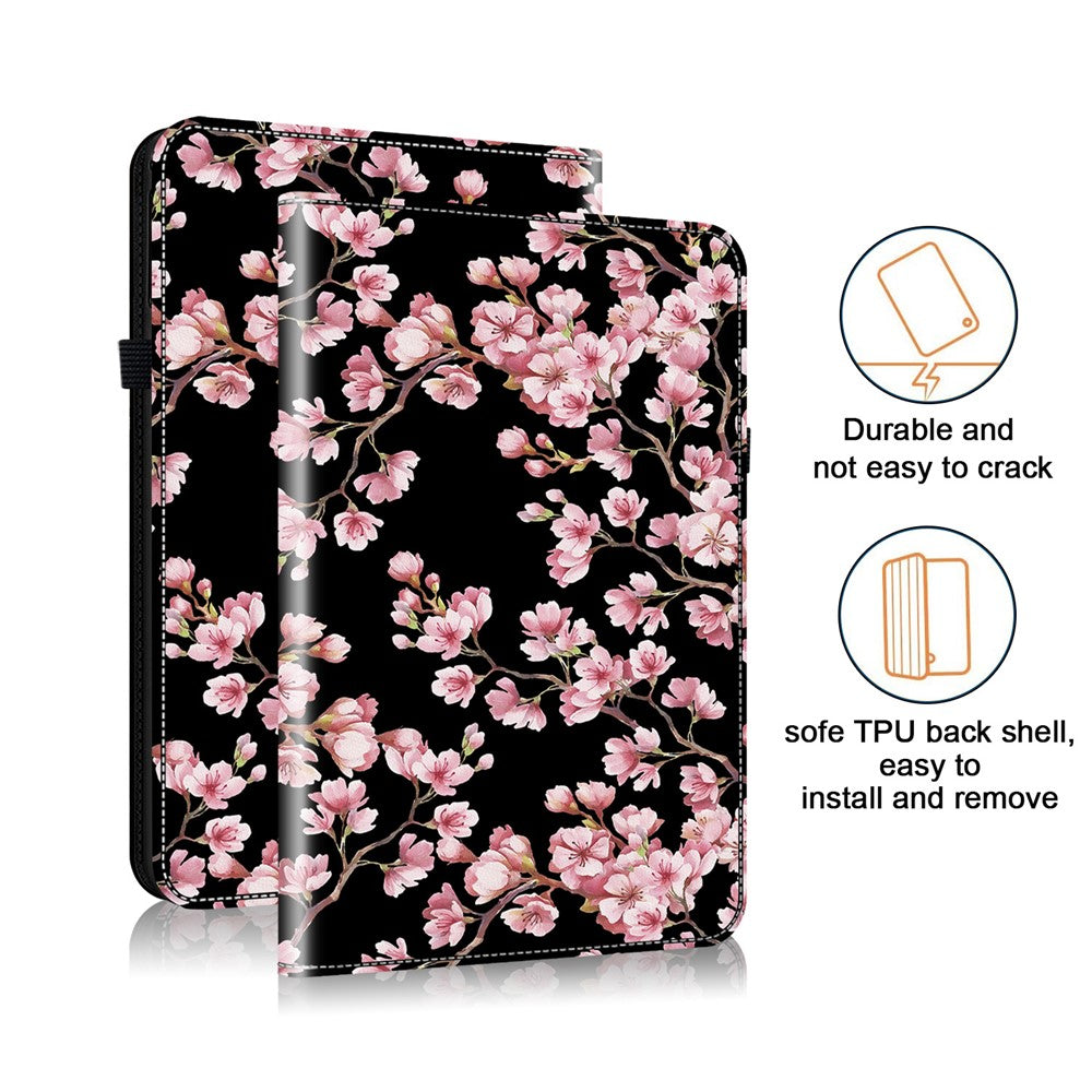 Til Samsung Galaxy Tab S10+ / S9+ / Tab S9 FE+ Cover Flip-mønster Udskrivning Kortfags Tabletcover