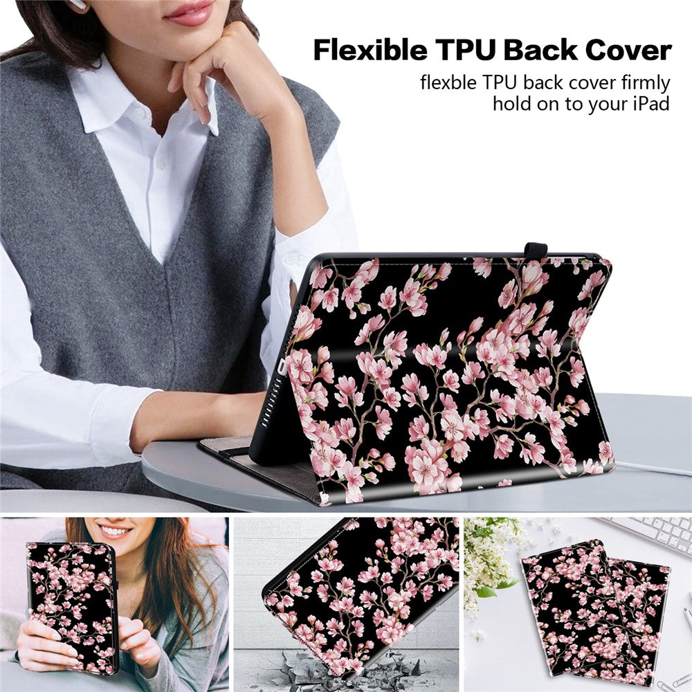 Til Samsung Galaxy Tab S10+ / S9+ / Tab S9 FE+ Cover Flip-mønster Udskrivning Kortfags Tabletcover