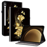 Til Samsung Galaxy Tab S10+ / S9+ / Tab S9 FE+ Cover Flip-mønster Udskrivning Kortfags Tabletcover