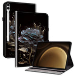 Til Samsung Galaxy Tab S10+ / S9+ / Tab S9 FE+ Cover Flip-mønster Udskrivning Kortfags Tabletcover