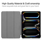 For iPad Pro 13 (2025) / 13 (2024) Case Auto Wake / Sleep Tri-Fold Stand Leather Tablet Cover