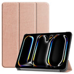 For iPad Pro 13 (2025) / 13 (2024) Case Auto Wake / Sleep Tri-Fold Stand Leather Tablet Cover