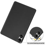 Tablet Case for Xiaomi Redmi Pad Pro / Redmi Pad Pro 5G / Poco Pad 4G Tri-Fold Stand Leather Cover with Pen Slot