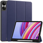 Tablet Case for Xiaomi Redmi Pad Pro / Redmi Pad Pro 5G / Poco Pad 4G Tri-Fold Stand Leather Cover with Pen Slot