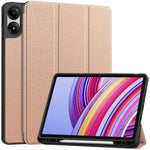 Tablet Case for Xiaomi Redmi Pad Pro / Redmi Pad Pro 5G / Poco Pad 4G Tri-Fold Stand Leather Cover with Pen Slot