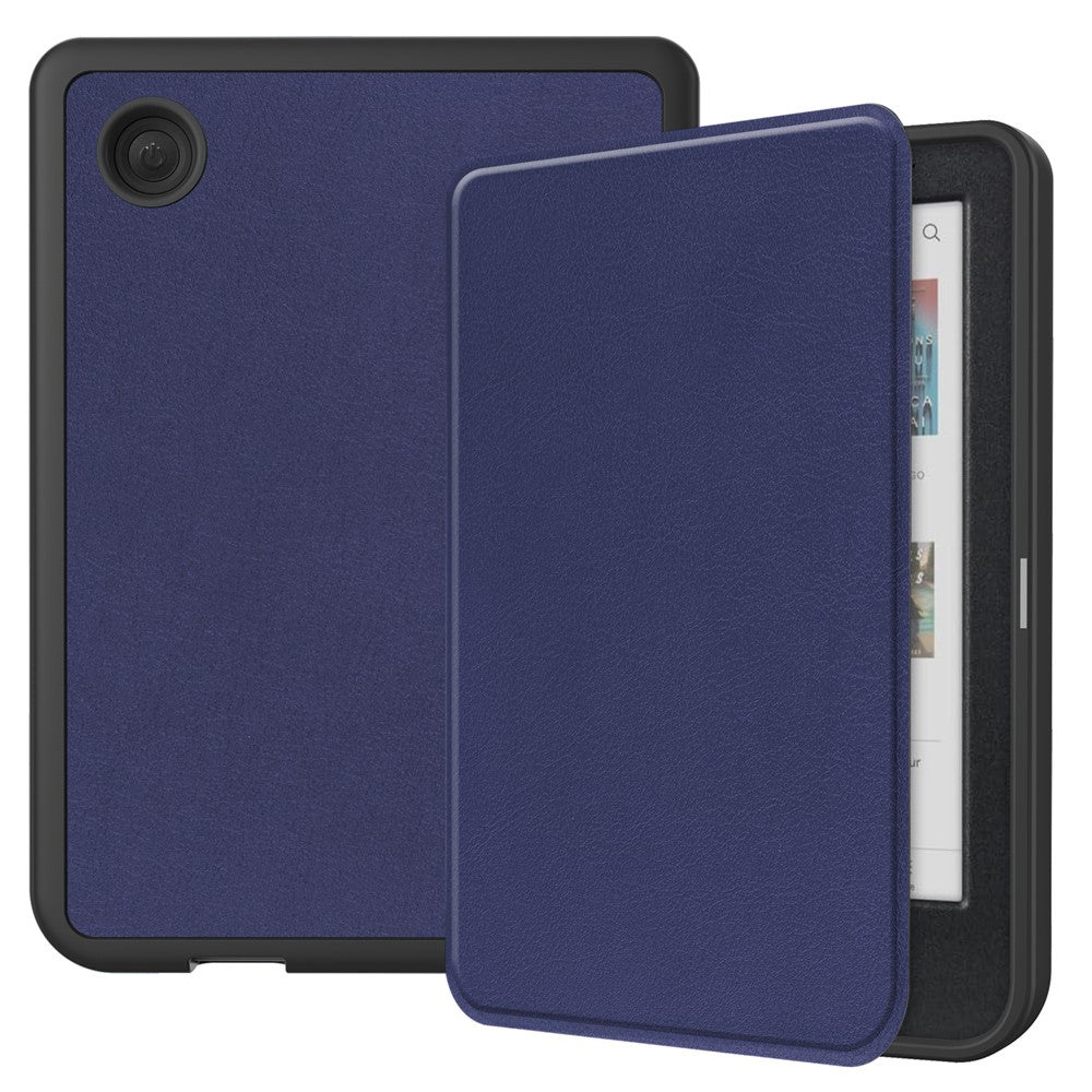 For Kobo Clara Colour / Clara BW PU Leather Sleeve Smart Wake / Sleep Cover E-reader Protective Case