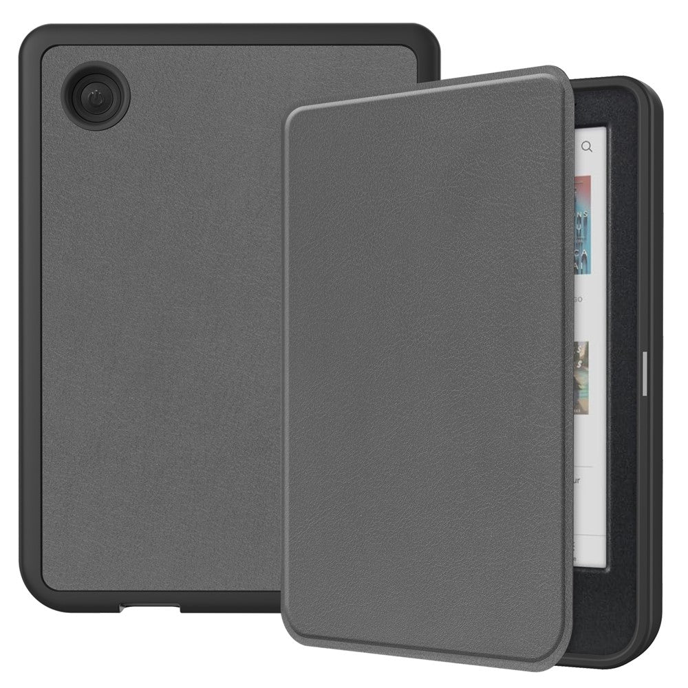 For Kobo Clara Colour / Clara BW PU Leather Sleeve Smart Wake / Sleep Cover E-reader Protective Case