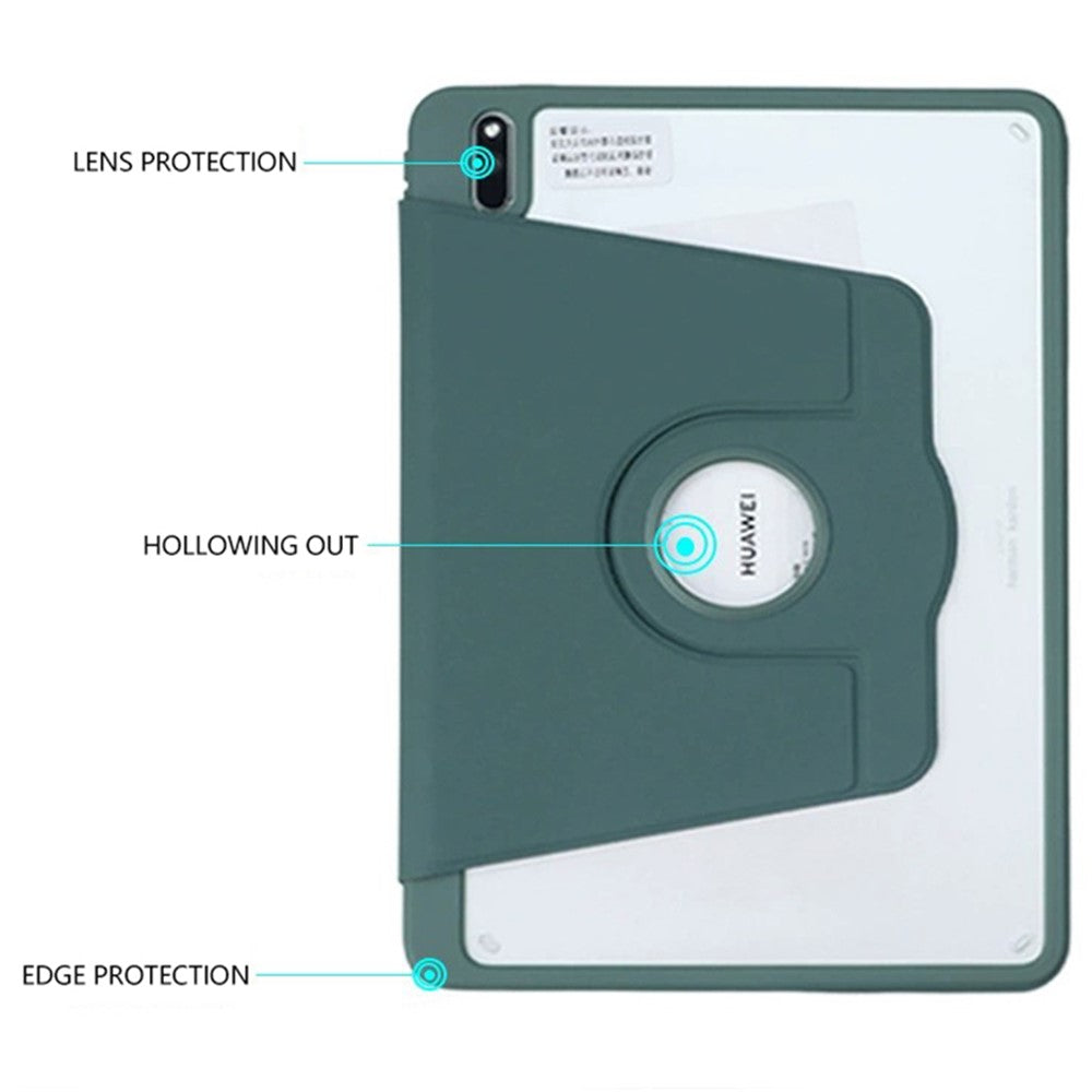 For Huawei MatePad Pro 10.8 (2021) Case Rotating Stand Tablet Leather Cover with Pencil Holder