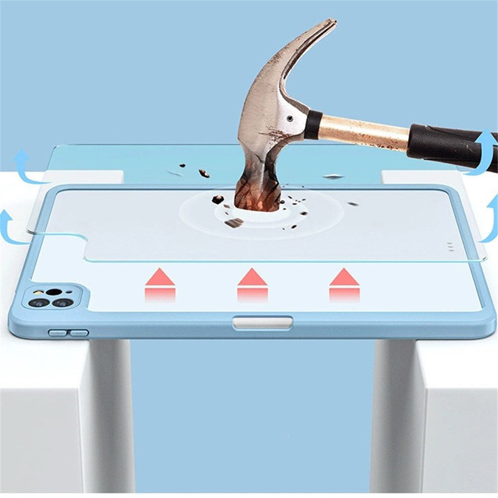 For Huawei MatePad 11 (2021) Case PU Leather Tablet Shell Rotating Stand with Pencil Holder