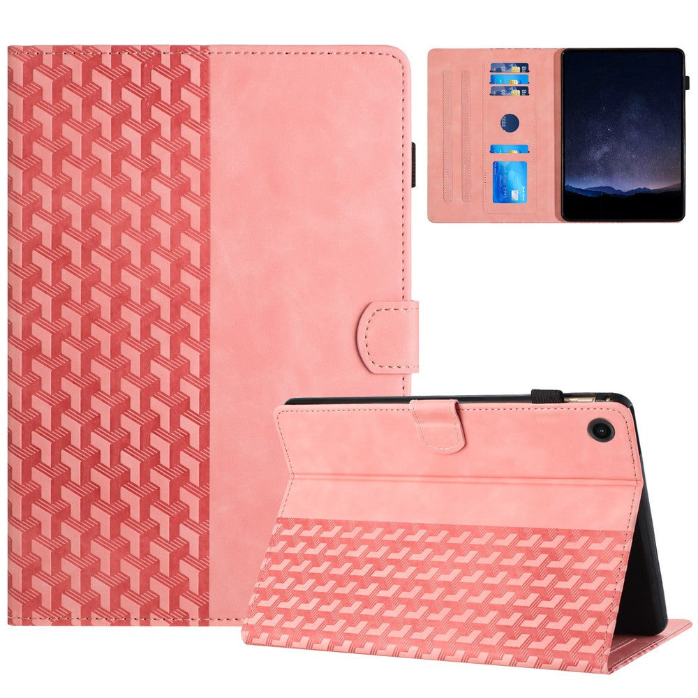 For Lenovo Tab M10 (Gen 3) Case Card Holder Building Blocks Imprinted Tablet Stand Cover