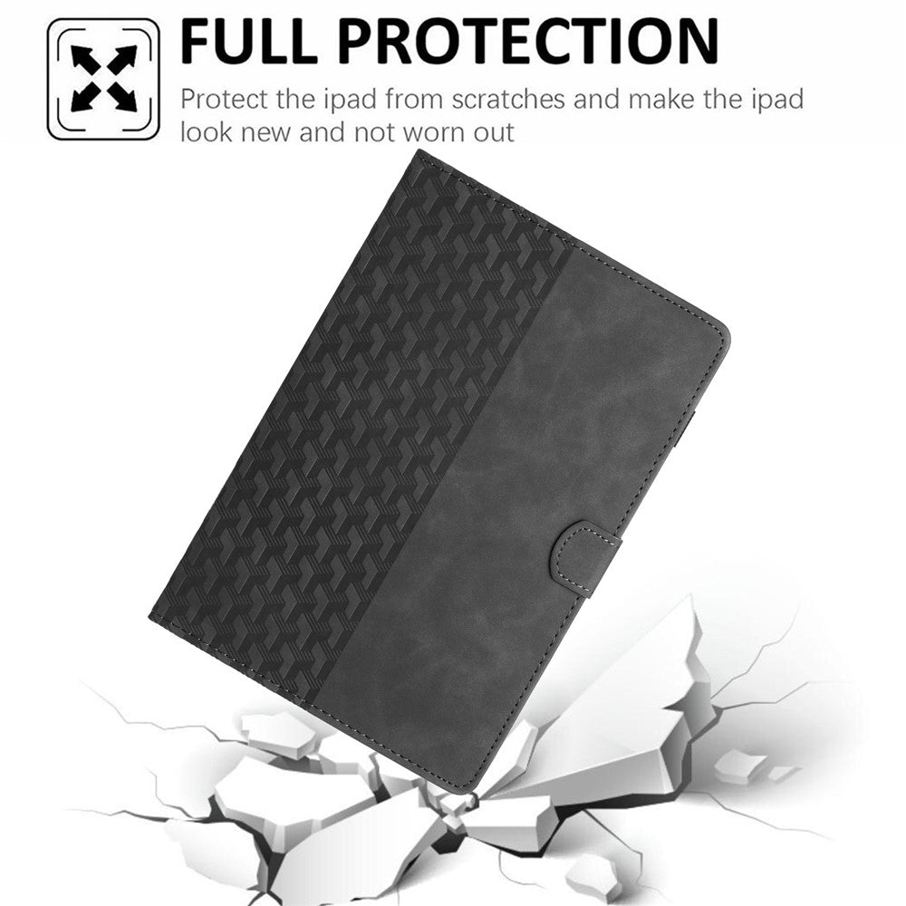 For iPad (2025) / 10.9 (2022) Cover Imprinted Shockproof PU Leather Tablet Case with Card Slots