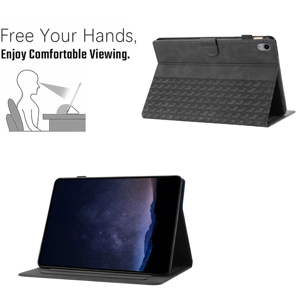 For iPad (2025) / 10.9 (2022) Cover Imprinted Shockproof PU Leather Tablet Case with Card Slots