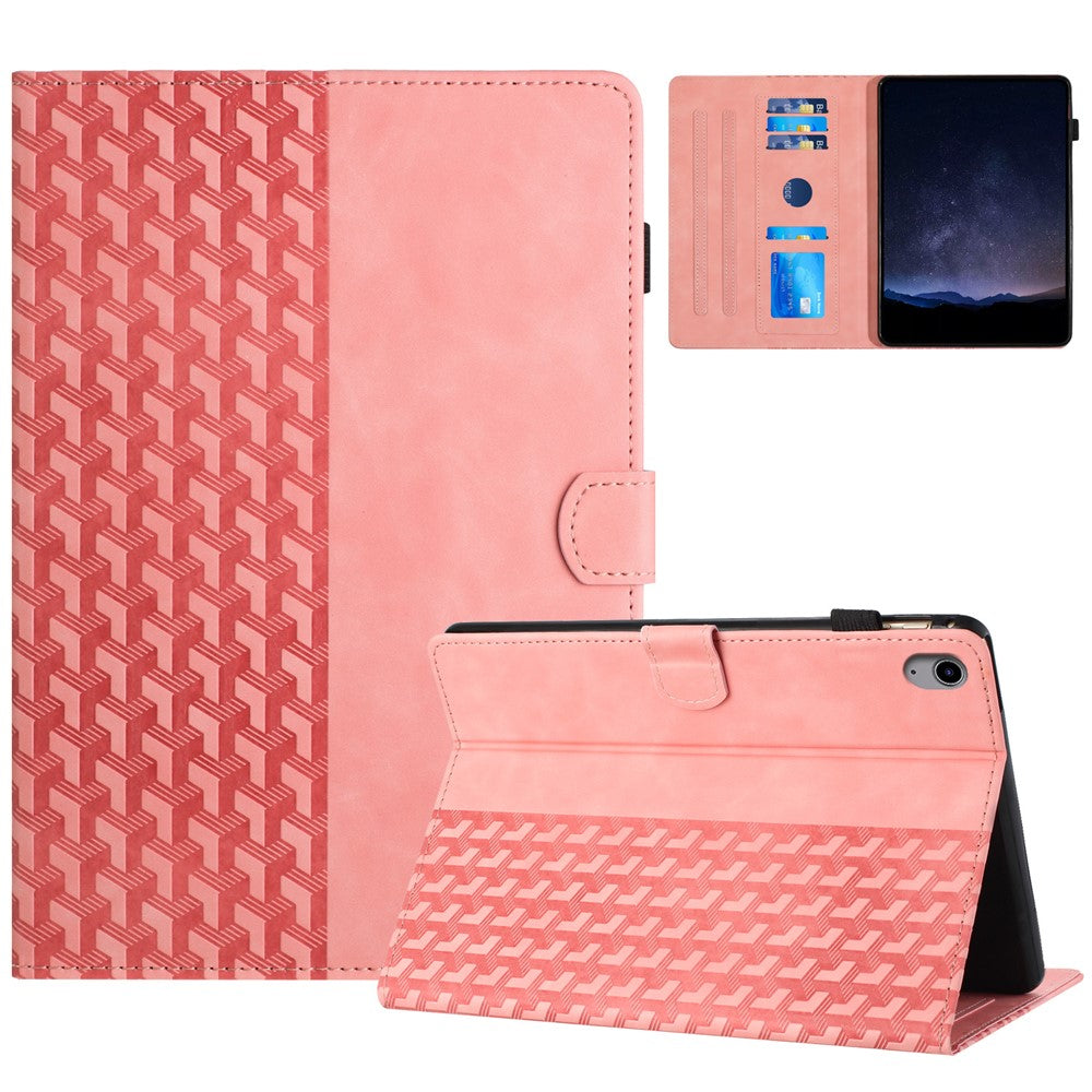 For iPad (2025) / 10.9 (2022) Cover Imprinted Shockproof PU Leather Tablet Case with Card Slots