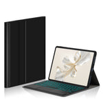 For Samsung Galaxy Tab S10 Ultra / S9 Ultra / S8 Ultra Backlight Touchpad Bluetooth-Compatible Keyboard with Pen Slot Leather Tablet Case