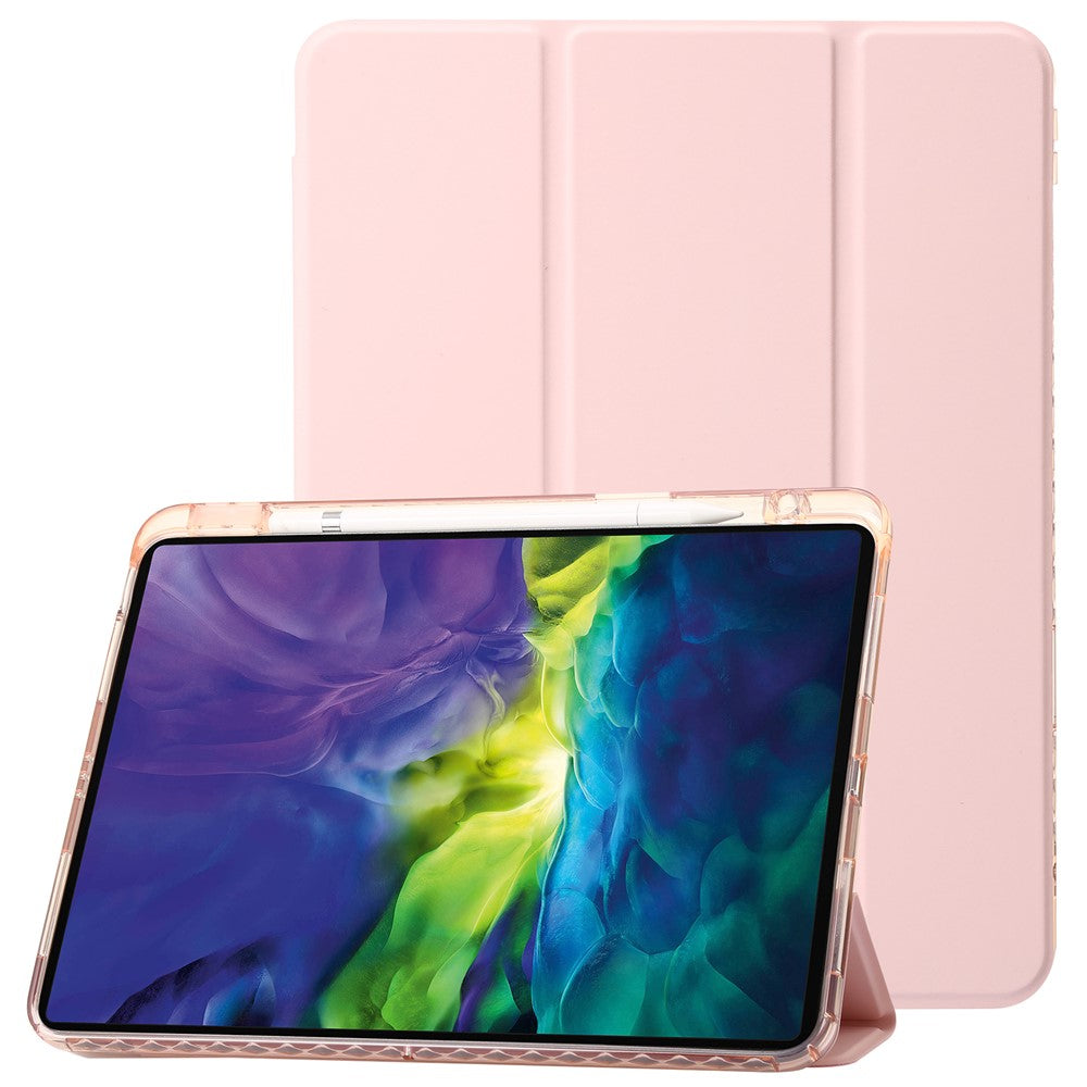 For iPad Pro 13 (2025) / 13 (2024) Tablet Case TPU+Acrylic+PU Drop Protection Cover with Tri-fold Stand