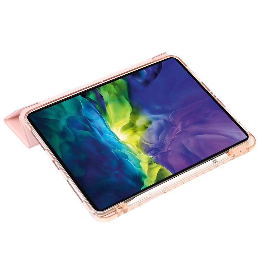 For iPad Pro 13 (2025) / 13 (2024) Tablet Case TPU+Acrylic+PU Drop Protection Cover with Tri-fold Stand