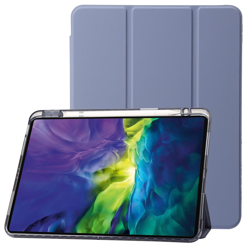 For iPad Pro 13 (2025) / 13 (2024) Tablet Case TPU+Acrylic+PU Drop Protection Cover with Tri-fold Stand