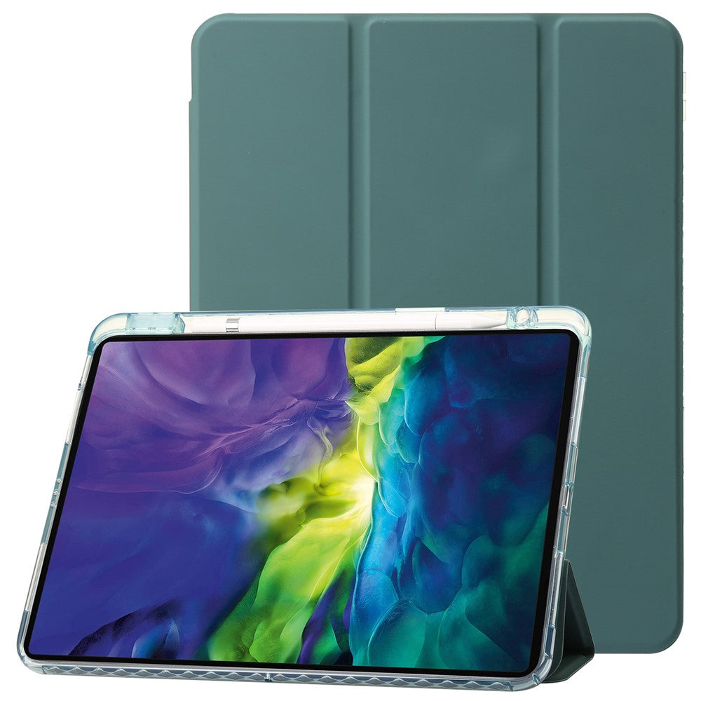 For iPad Pro 13 (2025) / 13 (2024) Tablet Case TPU+Acrylic+PU Drop Protection Cover with Tri-fold Stand
