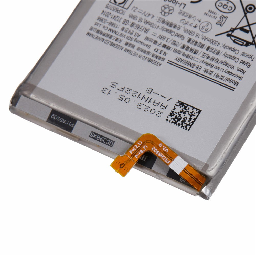 For Samsung Galaxy Note20 / Note20 5G 3.88V 4170mAh Rechargeable Li-Polymer Battery Assembly Part (Encode: EB-BN980ABY)