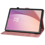 Lenovo Tab M9 TB-310FU Fodral Präglat Lilja Blomma PU Läder Kortplatser Surfplatta Fodral
