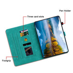 For Lenovo Tab M10 Plus TB-X606F / TB-X606X Case PU Leather Lily Flower Pattern Stand Tablet Cover