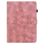 For Xiaomi Pad 6 / Pad 6 Pro Case Stand PU Leather Card Holder Tablet Cover Lily Flower Design