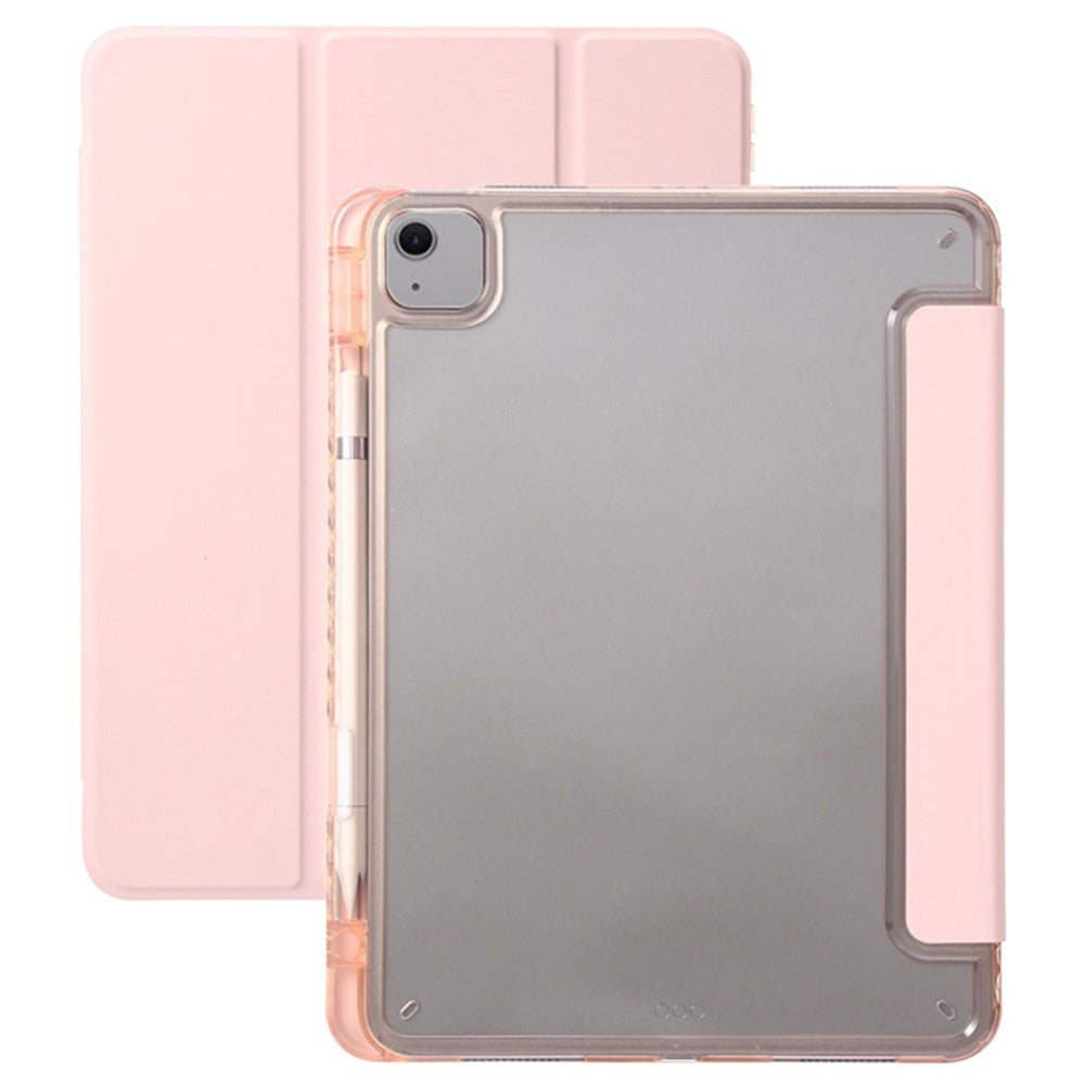 For iPad Air 11 (2026) / (2025) / (2024) Case TPU+PU Leather+Arcylic Tablet Cover Tri-Fold Stand Tablet Protector