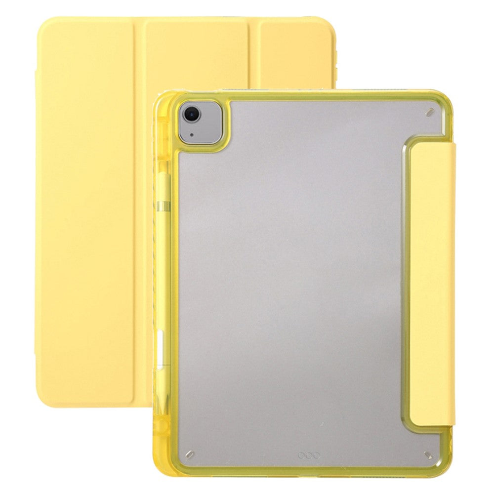 For iPad Air 11 (2026) / (2025) / (2024) Case TPU+PU Leather+Arcylic Tablet Cover Tri-Fold Stand Tablet Protector