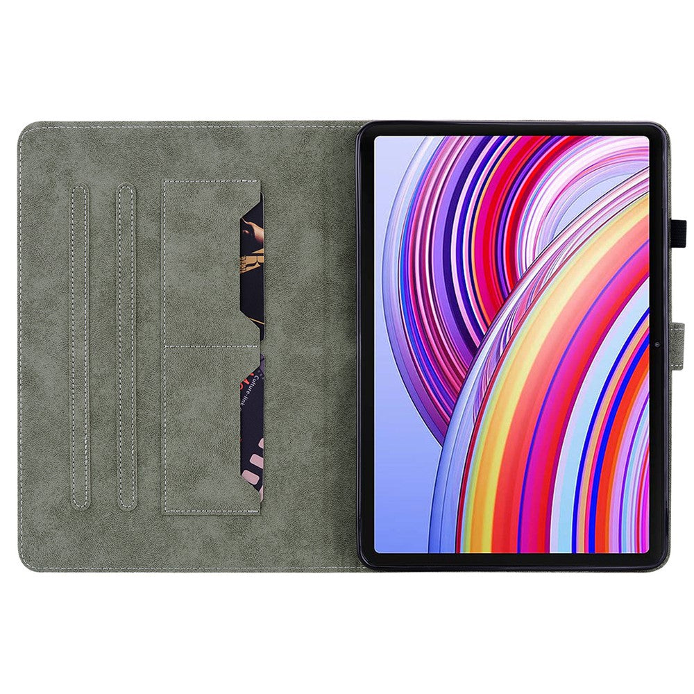 For Xiaomi Redmi Pad Pro / Redmi Pad Pro 5G / Poco Pad Case Cute Tiger Imprinted PU Leather Stand Tablet Cover
