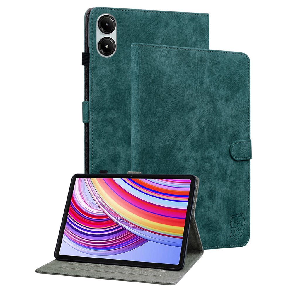 For Xiaomi Redmi Pad Pro / Redmi Pad Pro 5G / Poco Pad Case Cute Tiger Imprinted PU Leather Stand Tablet Cover