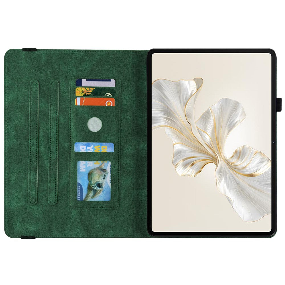 For Honor Pad 9 Case Butterfly Flower Leather Flip Card Slots Tablet Cover