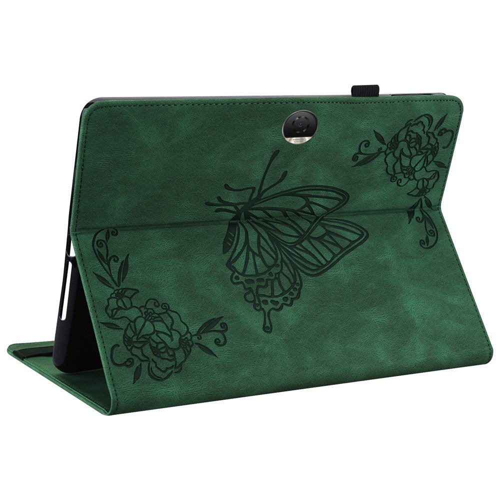 For Honor Pad 9 Case Butterfly Flower Leather Flip Card Slots Tablet Cover