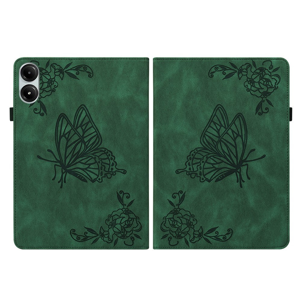 For Xiaomi Redmi Pad Pro / Redmi Pad Pro 5G / Poco Pad Protective Cover PU Leather Butterfly Flower Stand Tablet Case