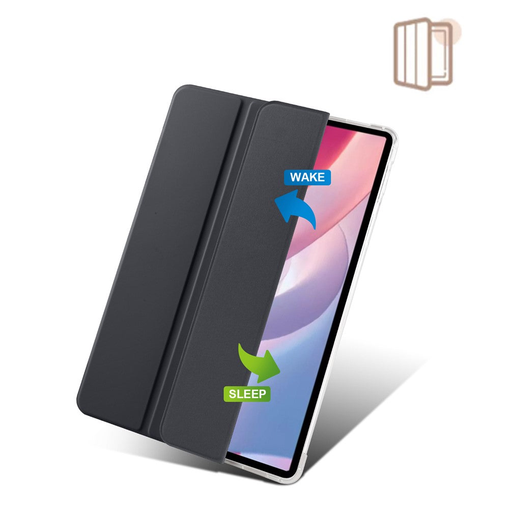 For Xiaomi Redmi Pad Pro / Redmi Pad Pro 5G / Poco Pad Case with Pen Slot Tri-Fold Stand Leather Tablet Cover Auto Wake / Sleep