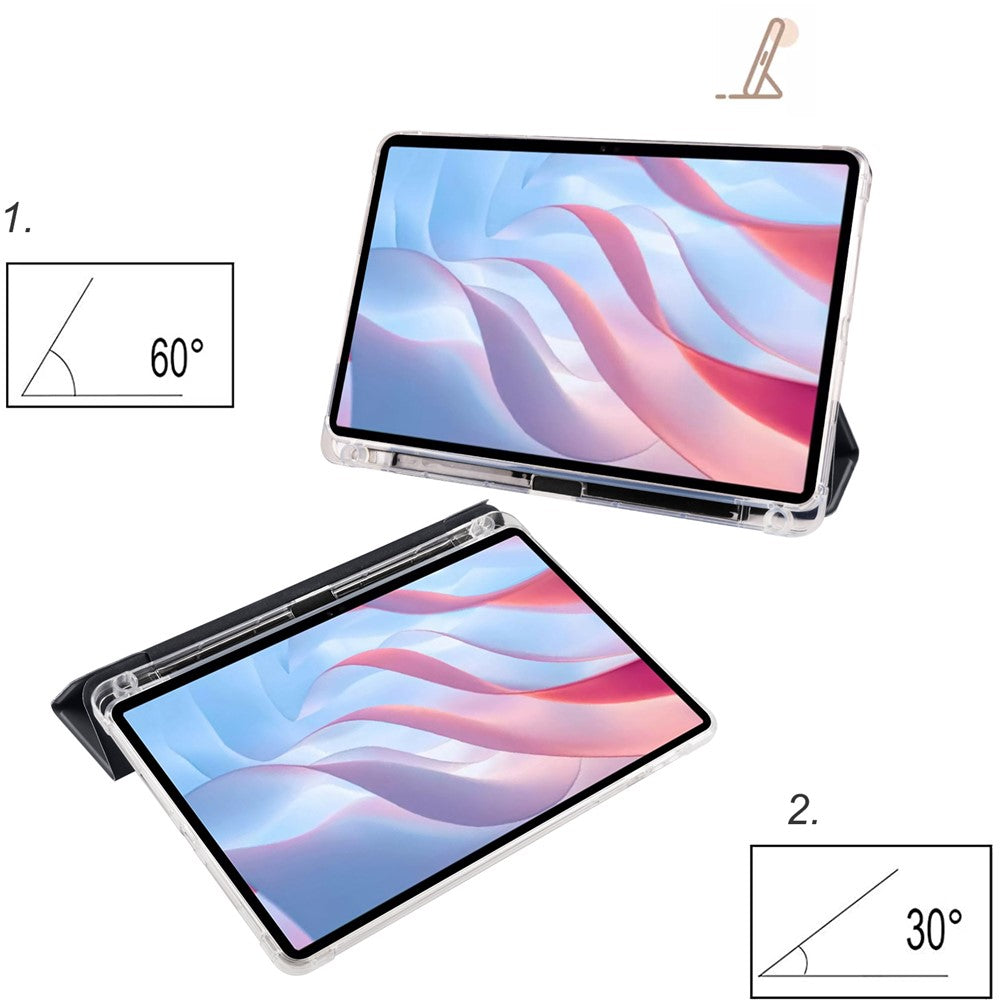For Xiaomi Redmi Pad Pro / Redmi Pad Pro 5G / Poco Pad Case with Pen Slot Tri-Fold Stand Leather Tablet Cover Auto Wake / Sleep