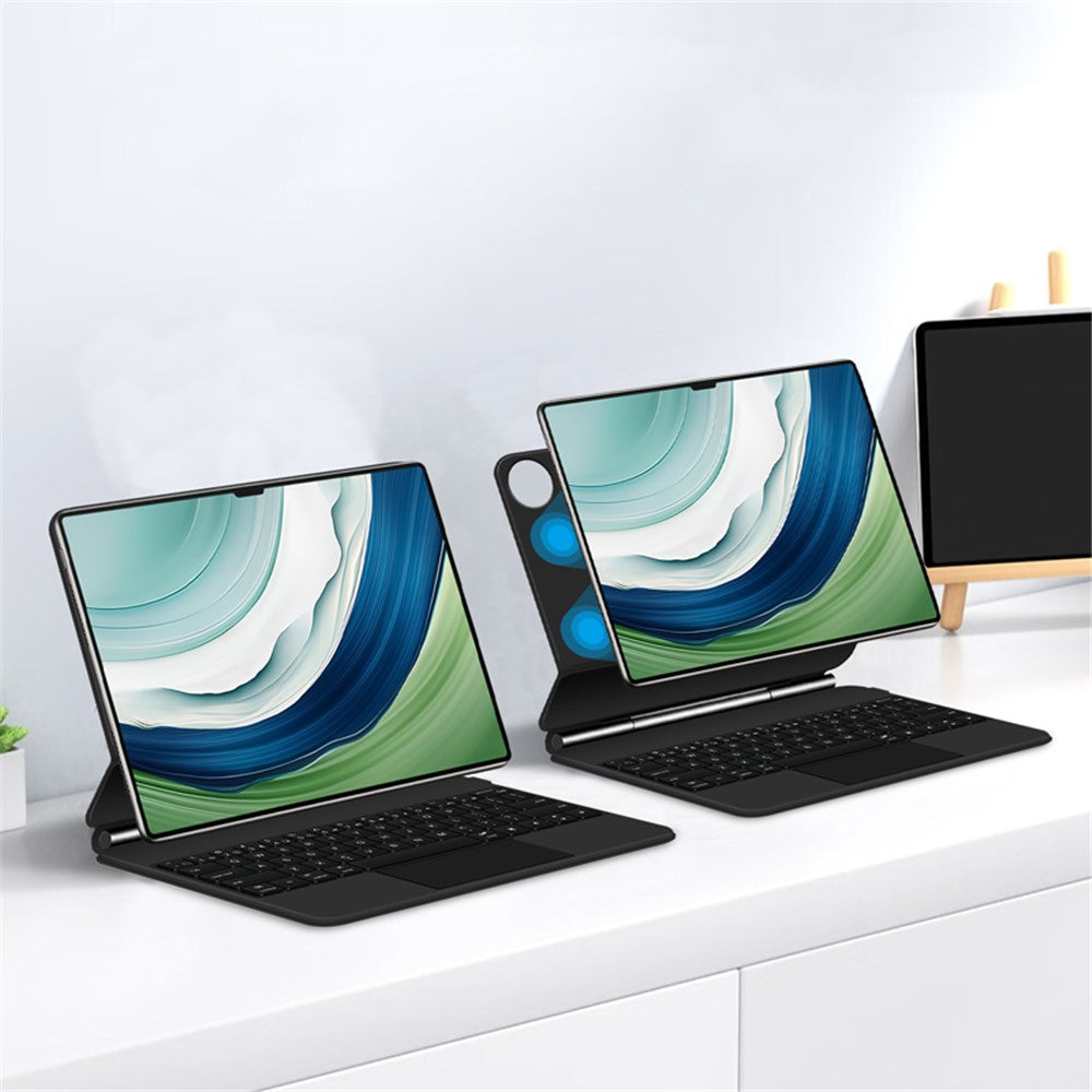 For Huawei MatePad Pro 13.2 Magnetic Floating Bluetooth-compatible Keyboard + Leather Tablet Case