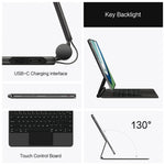 For Huawei MatePad Pro 13.2 Magnetic Floating Bluetooth-compatible Keyboard + Leather Tablet Case