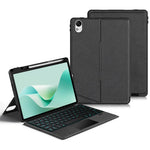 For Huawei MatePad 11.5 S (2026) / (2025) / (2024) Leather Case + Bluetooth-compatible Keyboard with Backlight Trackpad