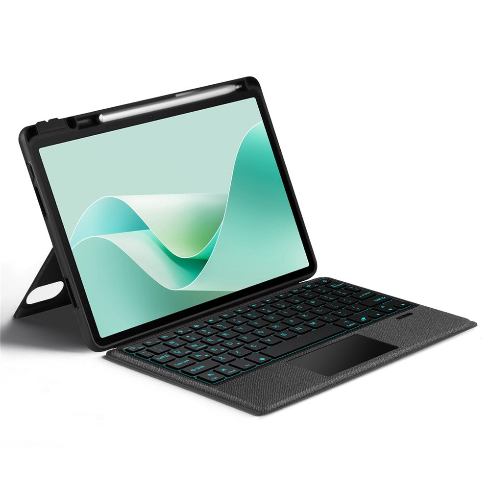 For Huawei MatePad 11.5 S (2026) / (2025) / (2024) Leather Case + Bluetooth-compatible Keyboard with Backlight Trackpad