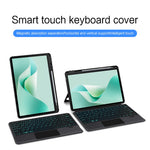 For Huawei MatePad 11.5 S (2026) / (2025) / (2024) Leather Case + Bluetooth-compatible Keyboard with Backlight Trackpad