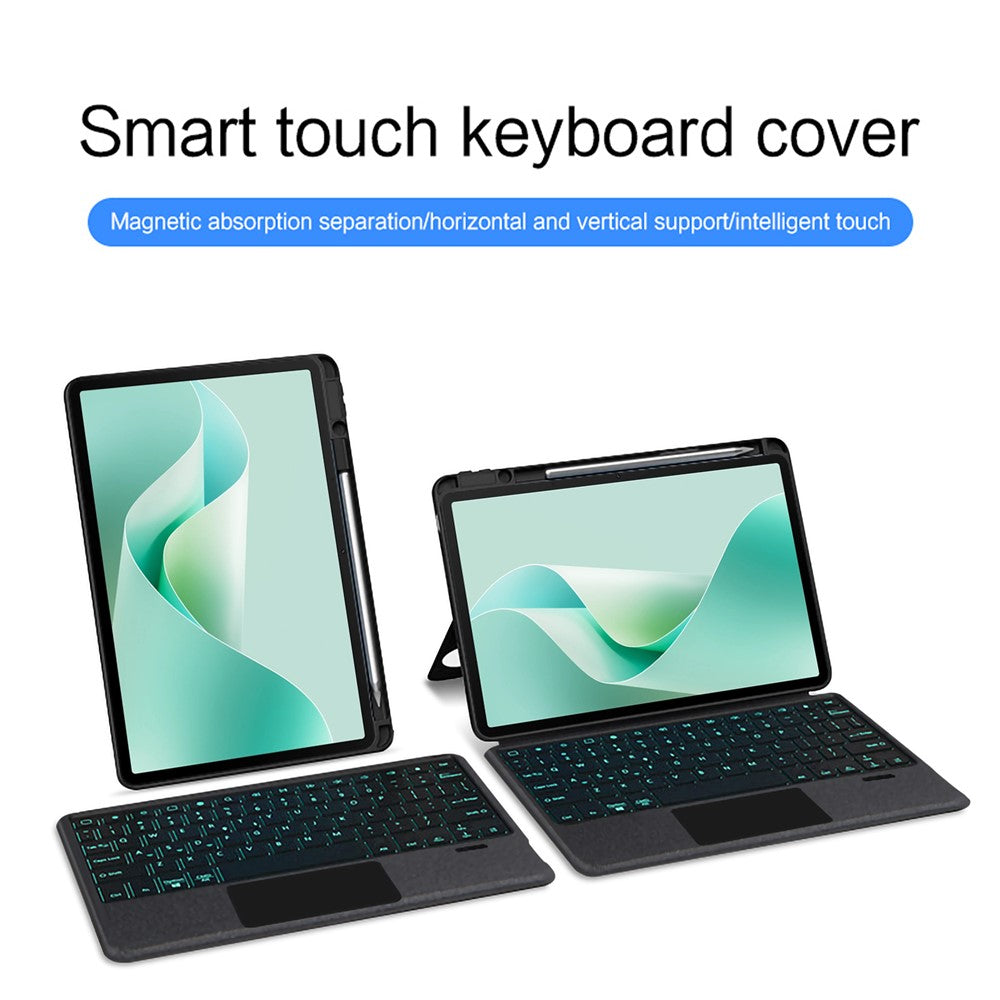 For Huawei MatePad 11.5 S (2026) / (2025) / (2024) Leather Case + Bluetooth-compatible Keyboard with Backlight Trackpad