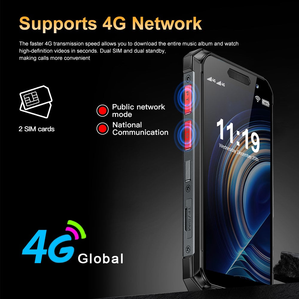 SERVO KING7000 Rugged Mini Smart Phone 4G Global 3.5-inch 6GB RAM + 128GB ROM Android 10 System