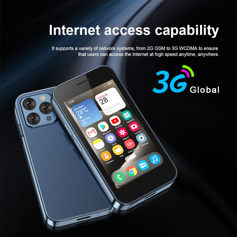 SERVO KING1000 3.0-inch Smartphone 2+16GB Dual SIM 5MP Camera 3G Mini Cellphone