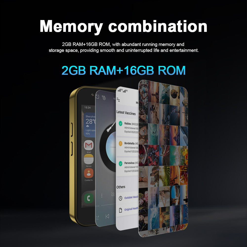 SERVO KING2000 3.0-inch Android 8.1 Smartphone 2+16GB Dual SIM 5MP Camera Mini 3G Cellphone